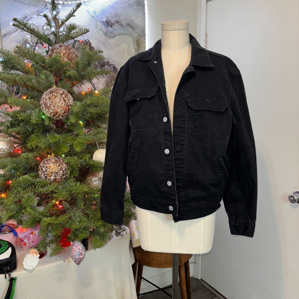 H&M black Jean jacket